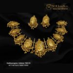 Bonolota Necklace Set – Antique Gold Plated Jewellery Set