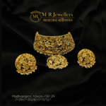 Purna Bridal Choker Set with Meenakari and Pearl Work